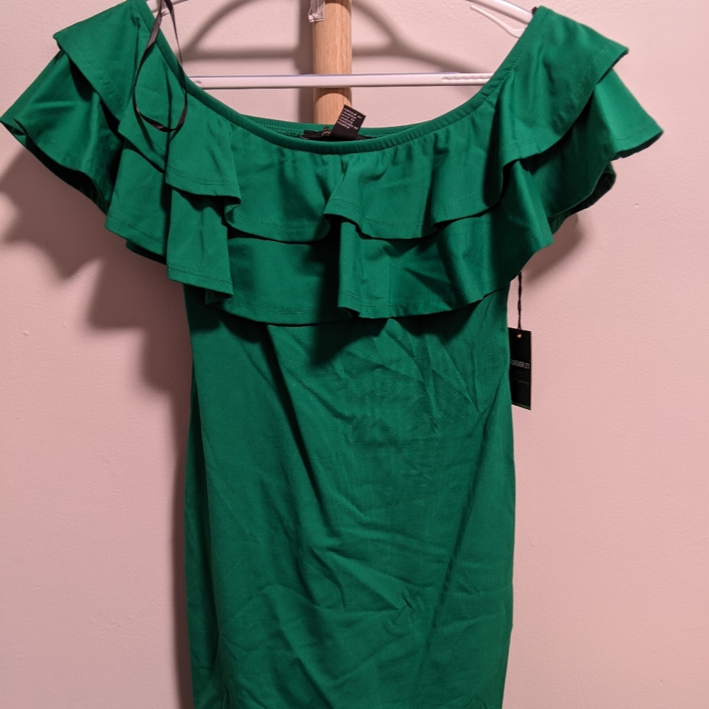 Gorgeous Emerald Green Mini Dress